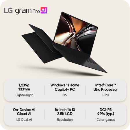 This image shows two lightweight laptops displayed on a bright background. One laptop is angled to highlight its slim, compact rear design, while the other is open, emphasizing a thin and lightweight build, with key specifications shown below.