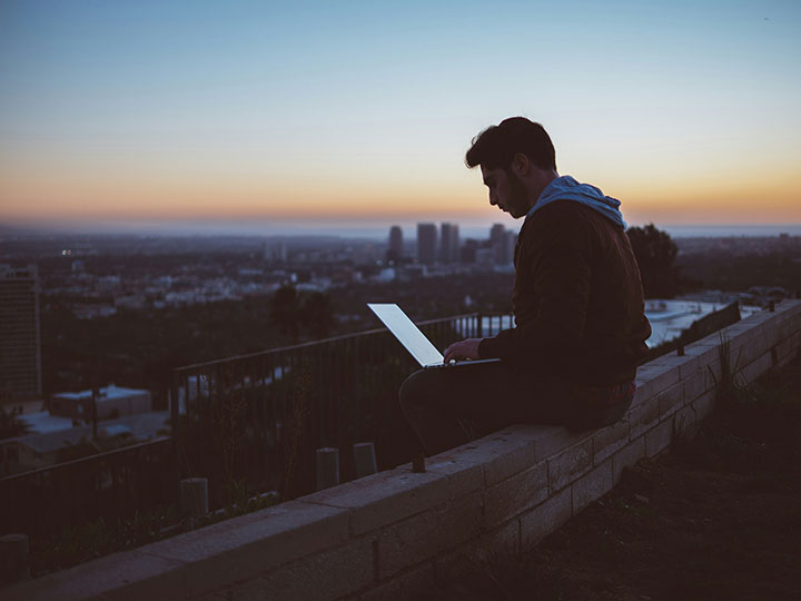 Computers evolving with shrinking sizes, increasing power, and ubiquitous connectivity, showcasing the rapid advancement in technology and its integration into everyday life.