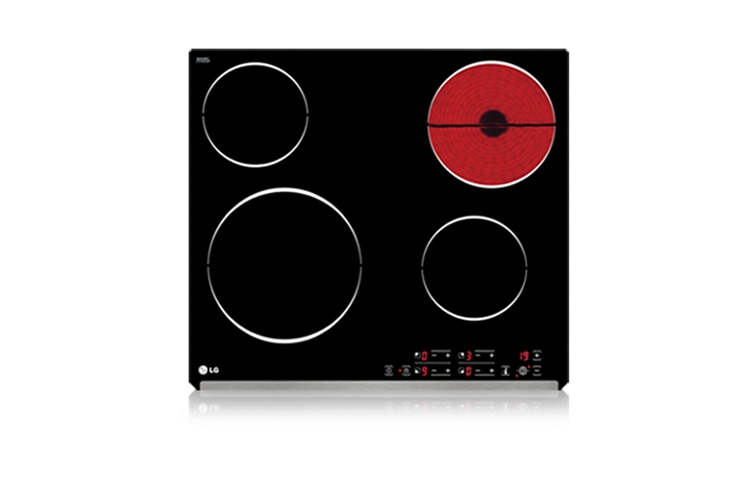 Front view of 600mm 4 Radiant Ceramic Cooktop KA60010S