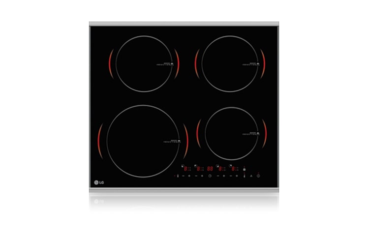 Front view of 600mm 4 Induction Cooktop (Visual Cook) KA68030A
