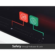LG 60cm Induction Cooktop, 4 Cook Zones, 1 Flexi, BCI607T4BG