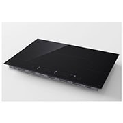 LG 80cm Induction Cooktop, 4 Cook Zones, 1 Flexi, BCI807T4BG