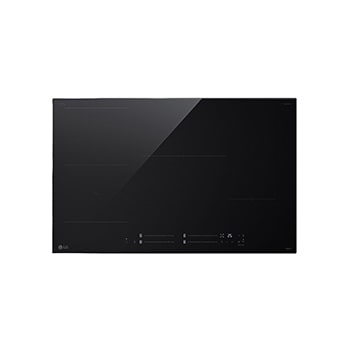 Front view of 80cm Induction Cooktop, 4 Cook Zones, 1 Flexi BCI807T4BG