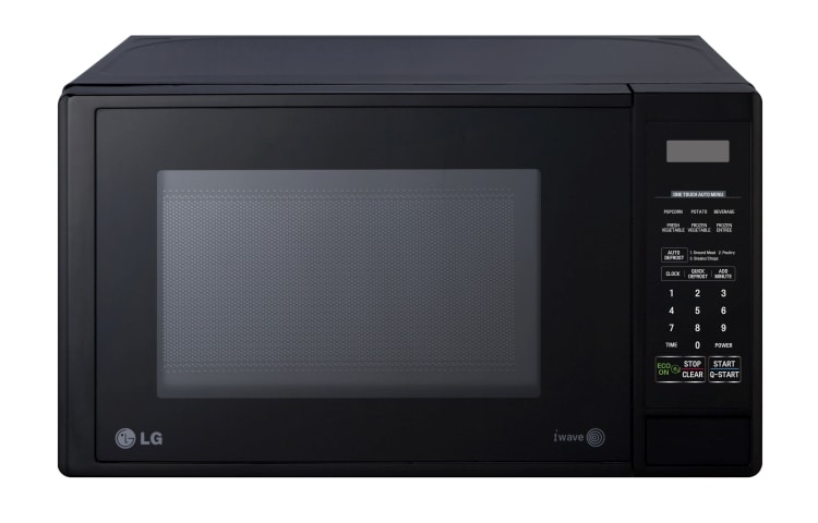 Front view of 20L Black Microwave Oven MS2042DB
