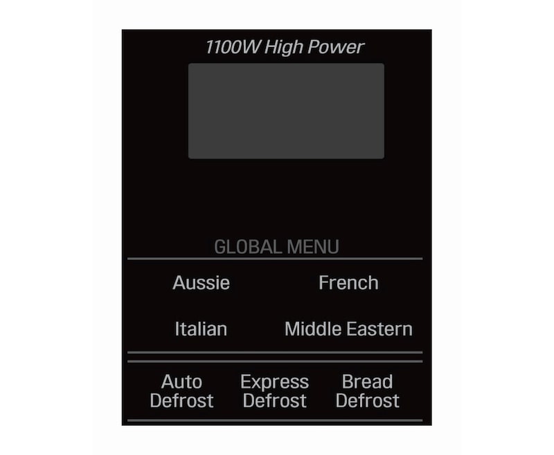 LG 40L White Rounded Corner Cavity Microwave Oven , MS4042GR