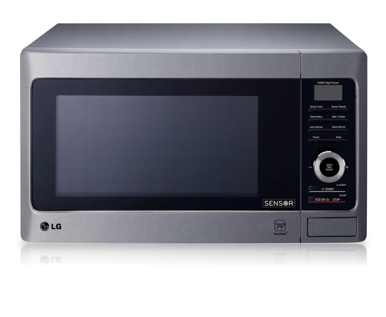 40L Stainless Steel Rounded Corner Cavity Microwave Oven with Auto Sensor Cooking MS4082XRS LG AU