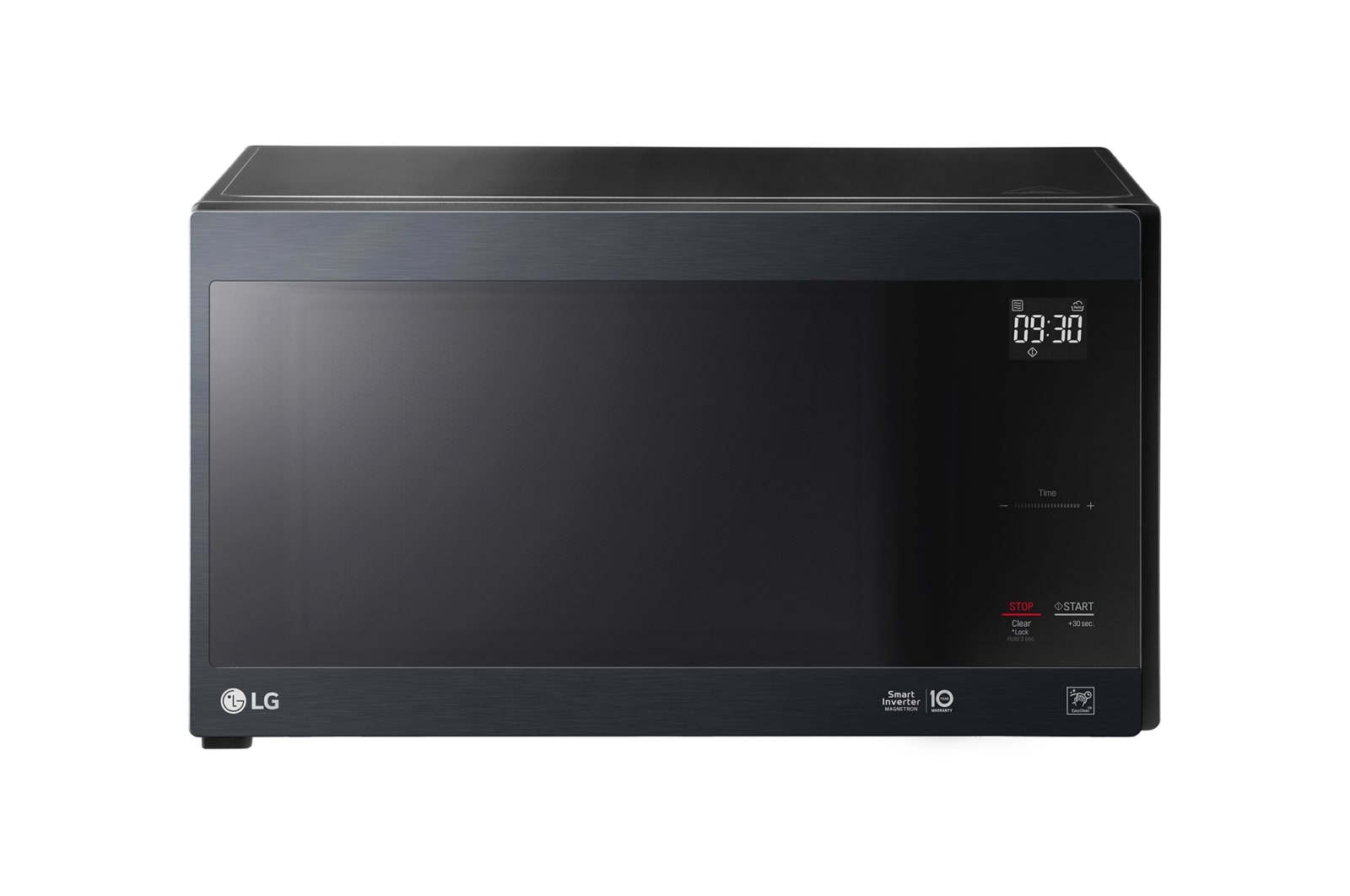 Front view of NeoChef, 42L Smart Inverter Microwave Oven in Matte Black Finish MS4296OMBS