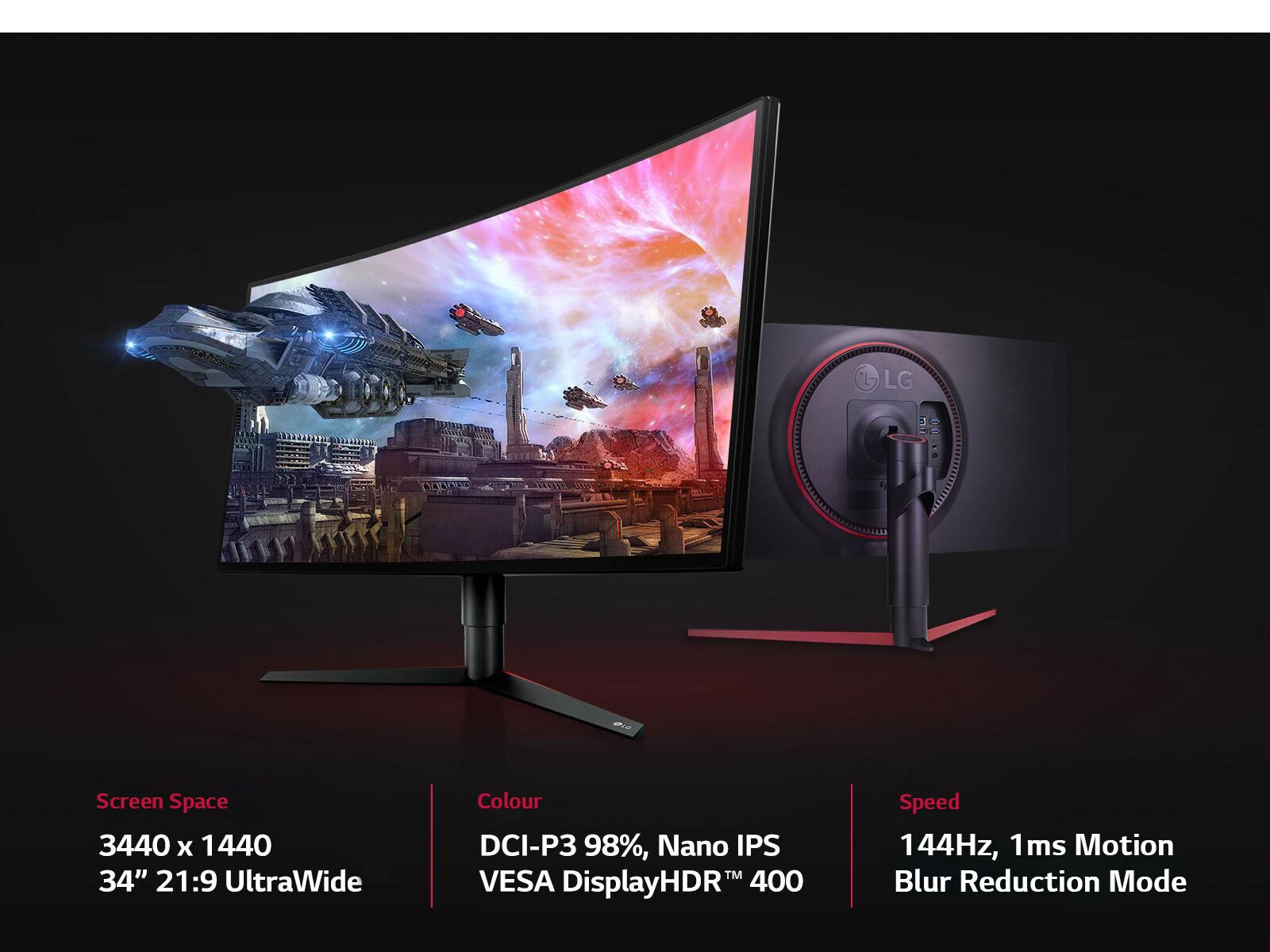 34” QHD UltraWide Curved Gaming Monitor - 34GK950F-B | LG AU