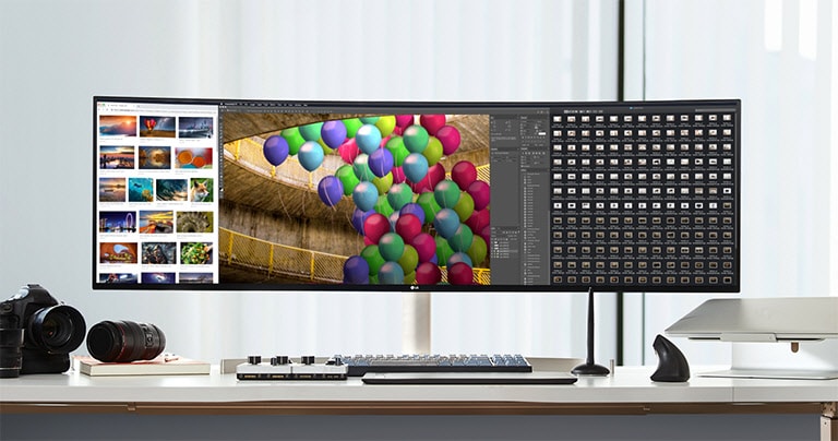 49” DQHD UltraWide IPS Monitor with HDR10 - 49WL95C-W | LG Australia