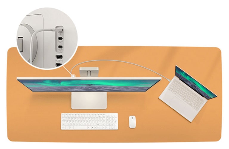 USB Type-C™ port supports connection to various devices.