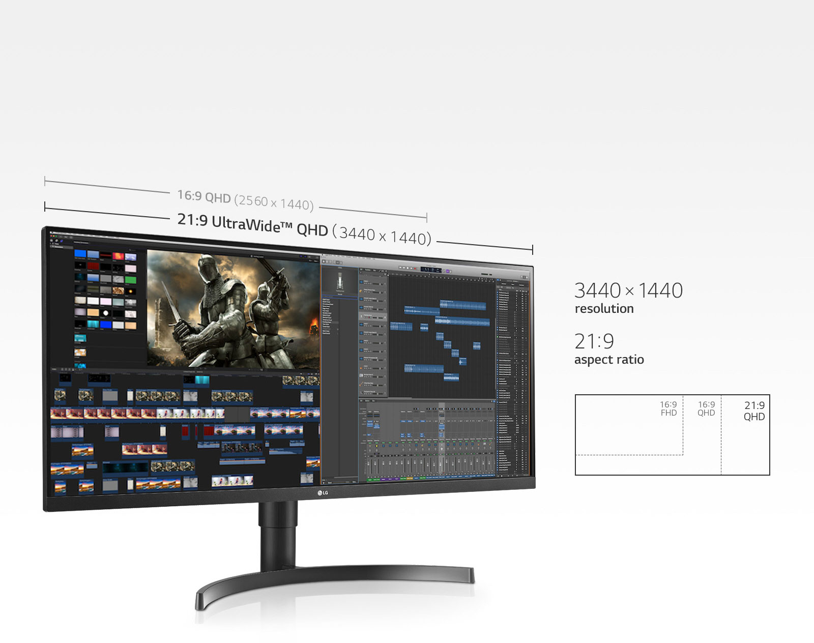 34” UltraWide™ WQHD IPS Monitor - 34WN750-B | LG AU
