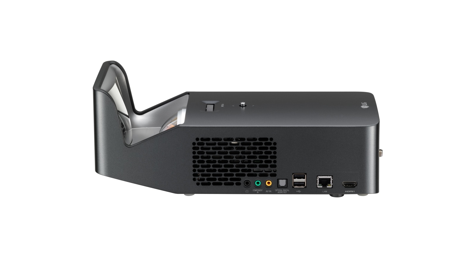 LG Ultra Short Throw 1,000 Lumen LED Home Theatre Projector with DLP High Contrast Ratio, PF1000UW