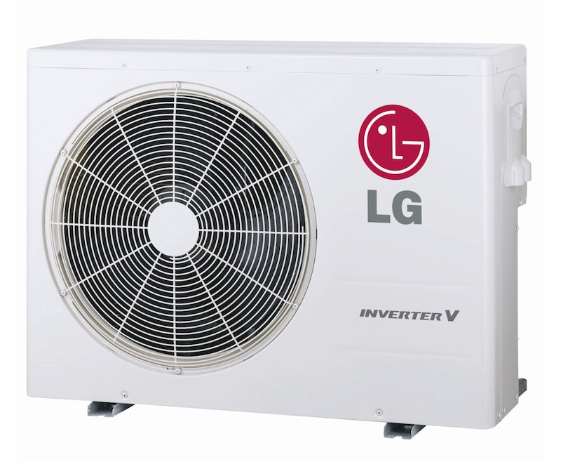 Front view of the Multi Split Air Conditioner Outdoor Unit, White, UHXM Series