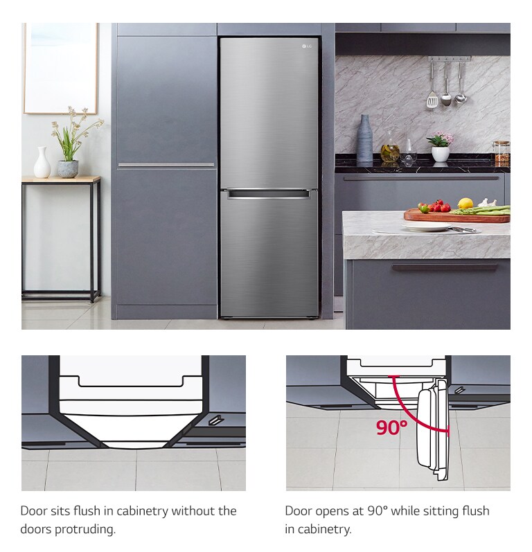 306L Bottom Mount Fridge in Stainless GB335PL LG AU