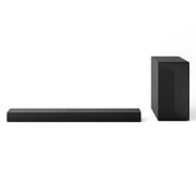 Front view of LG Soundbar S60T and subwoofer