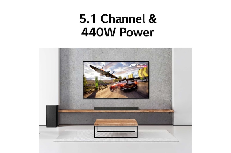 LG SP60Y, 440W, 5.1ch Soundbar, SP60Y
