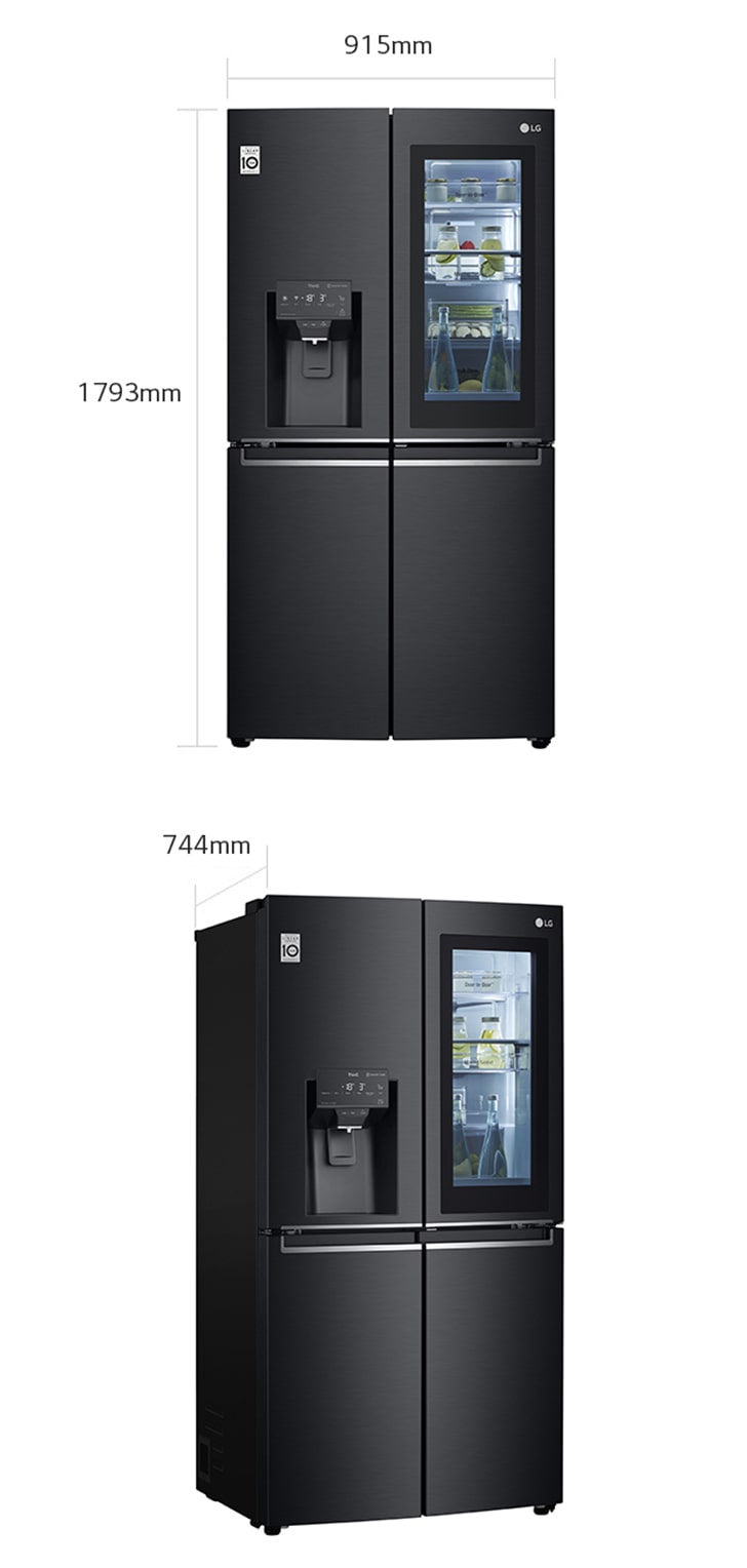Lg 706l french door fridge matte black hotsell