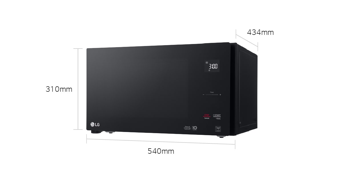 Lg ms4296obss 42l neochef smart inverter 1200w black microwave oven sales