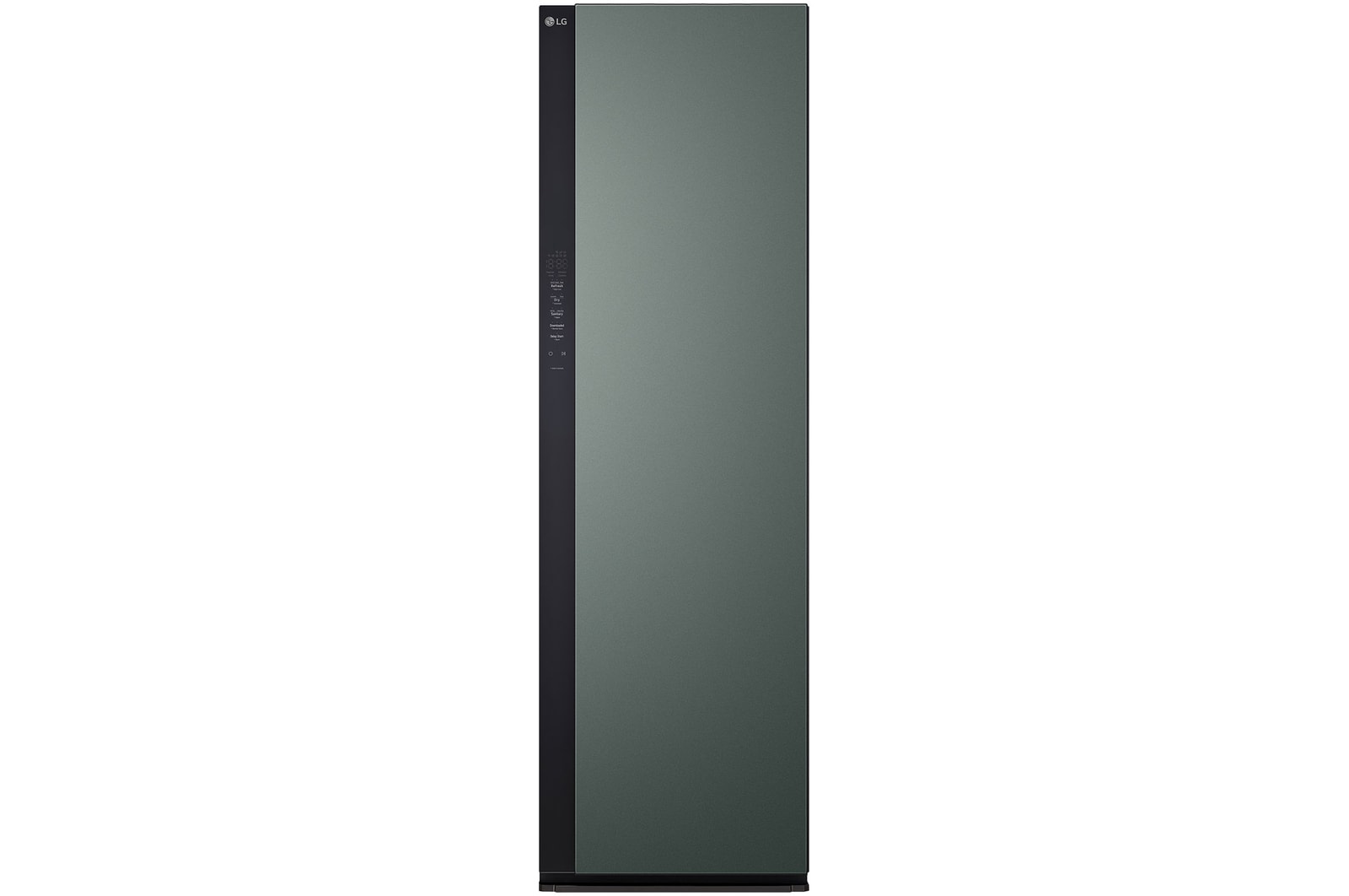 Front view of 5 Garment Styler Steam Closet Black Glass - S5MB