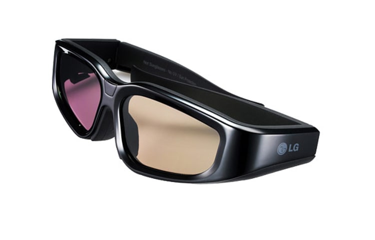 Front view of 3D Active Shutter Glasses for 2010 LG 3D TV models AG-S110