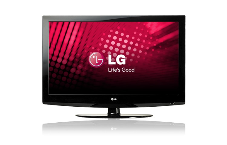 Front view of 32&#34; HD LCD TV with Invisible Speakers and Clear Voice 32LG30D