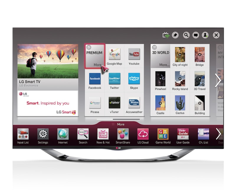 LG 42" (106cm) FULL HD Smart 3D LED LCD TV, 42LA6910