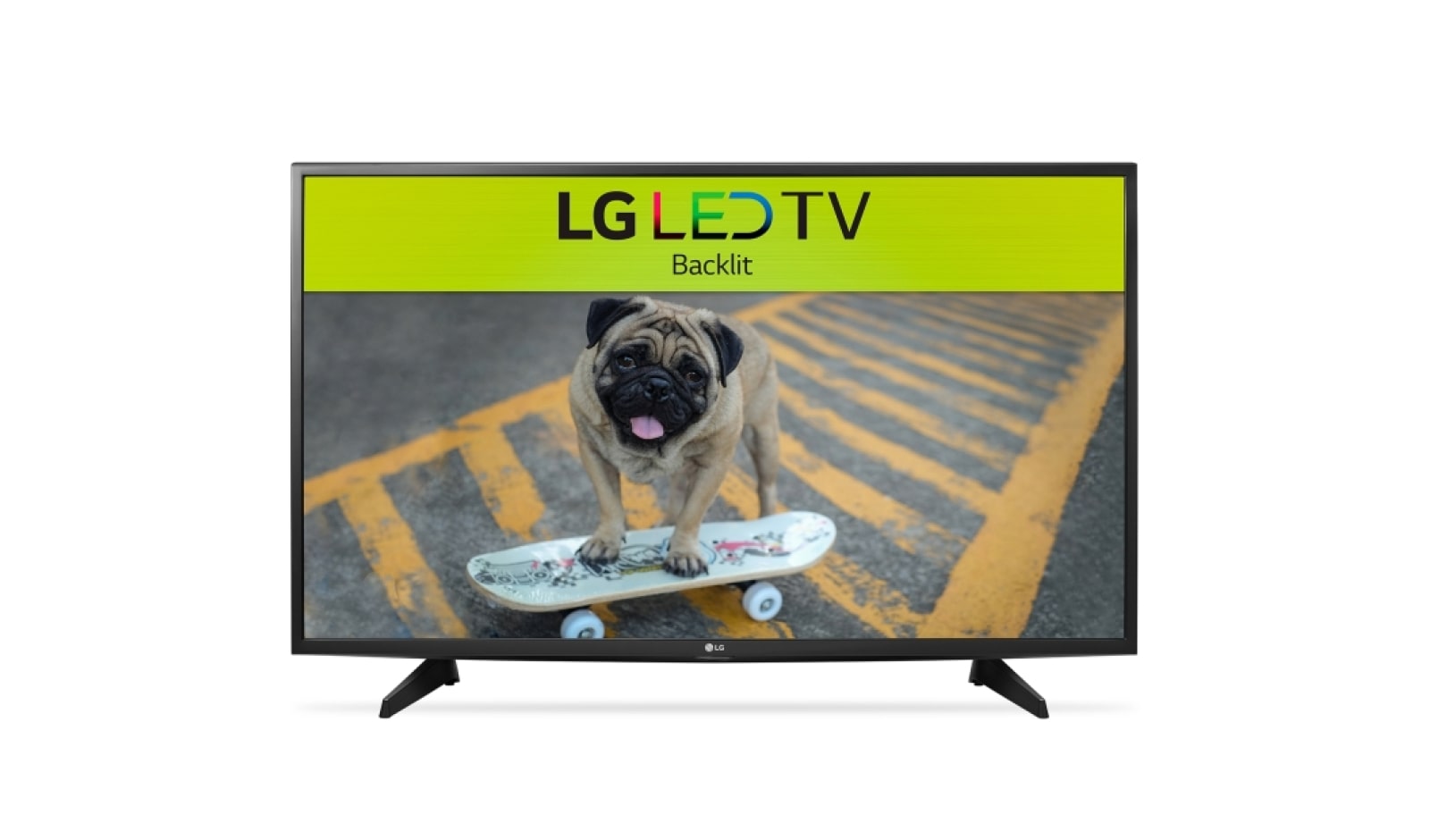 Front view of 43inch Full HD TV with Netflix 43LH570T