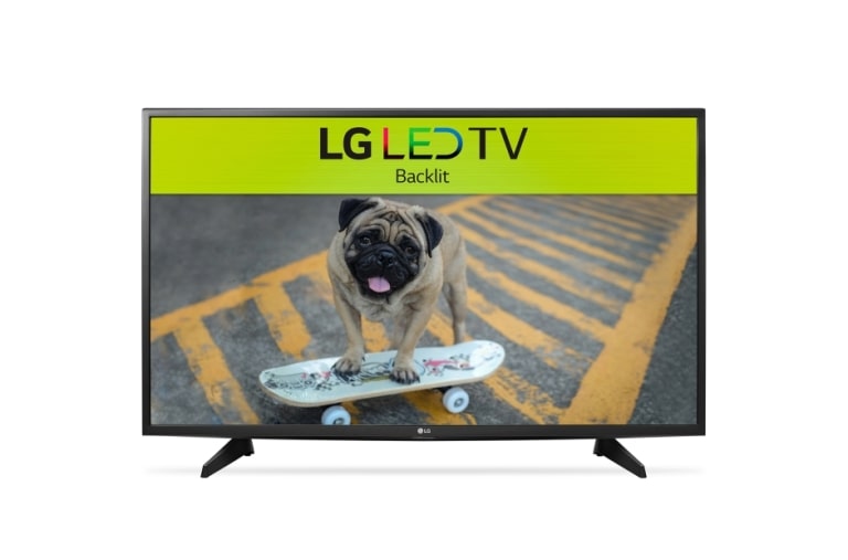 Front view of 43inch Full HD TV with Netflix 43LH570T