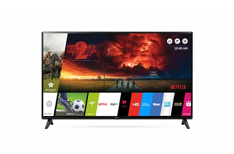 Front view of LG Smart FHD TV 43 inch 43LJ550T