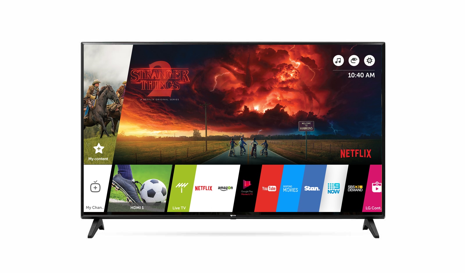 Front view of LG Smart FHD TV 43 inch 43LJ550T