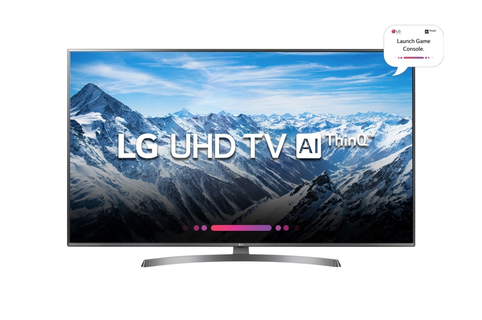 Front view of LG Smart 4K UHD TV 43 inch 43UK6540PTD