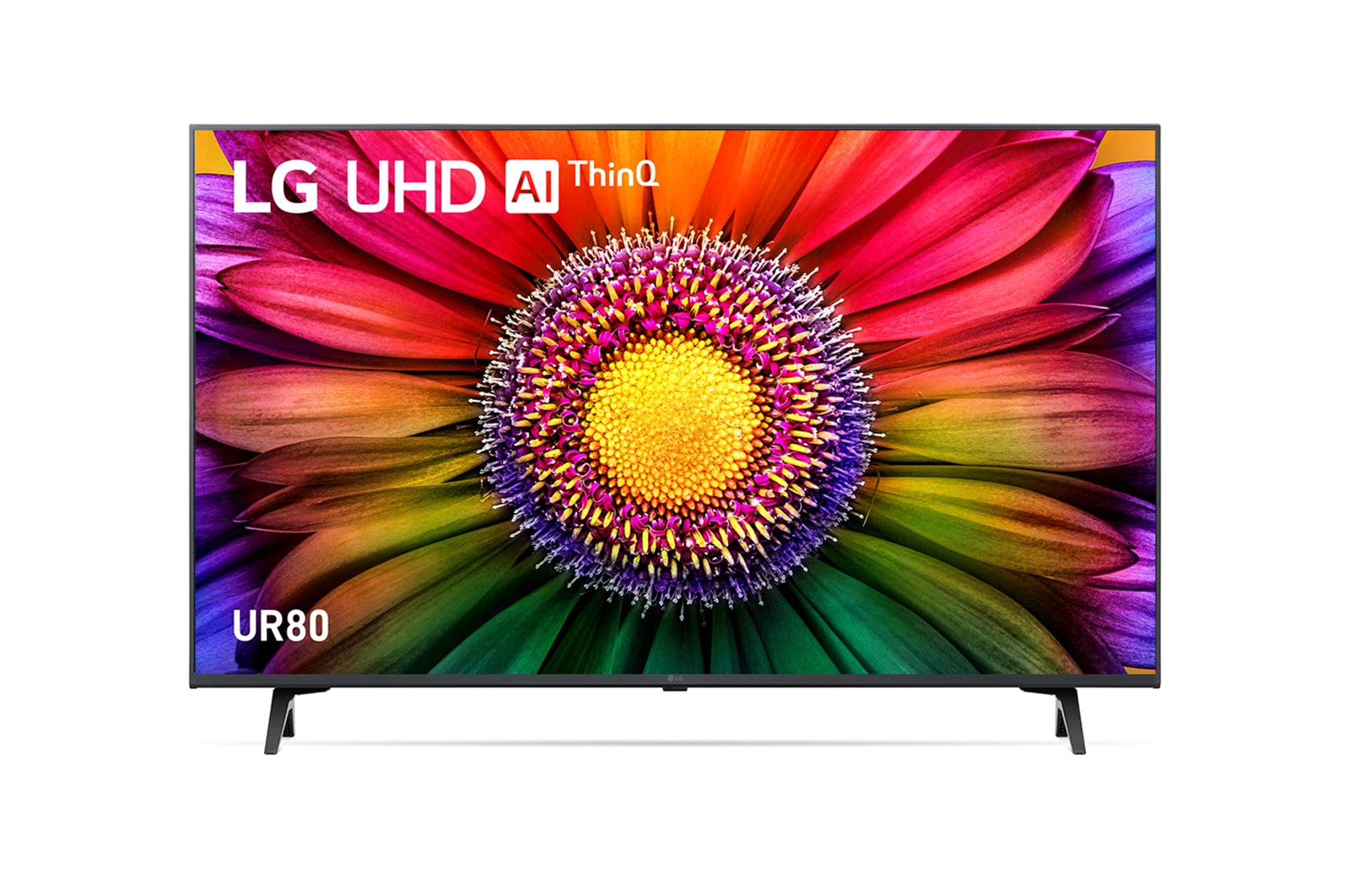 A front view of the LG UHD TV