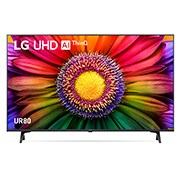 A front view of the LG UHD TV