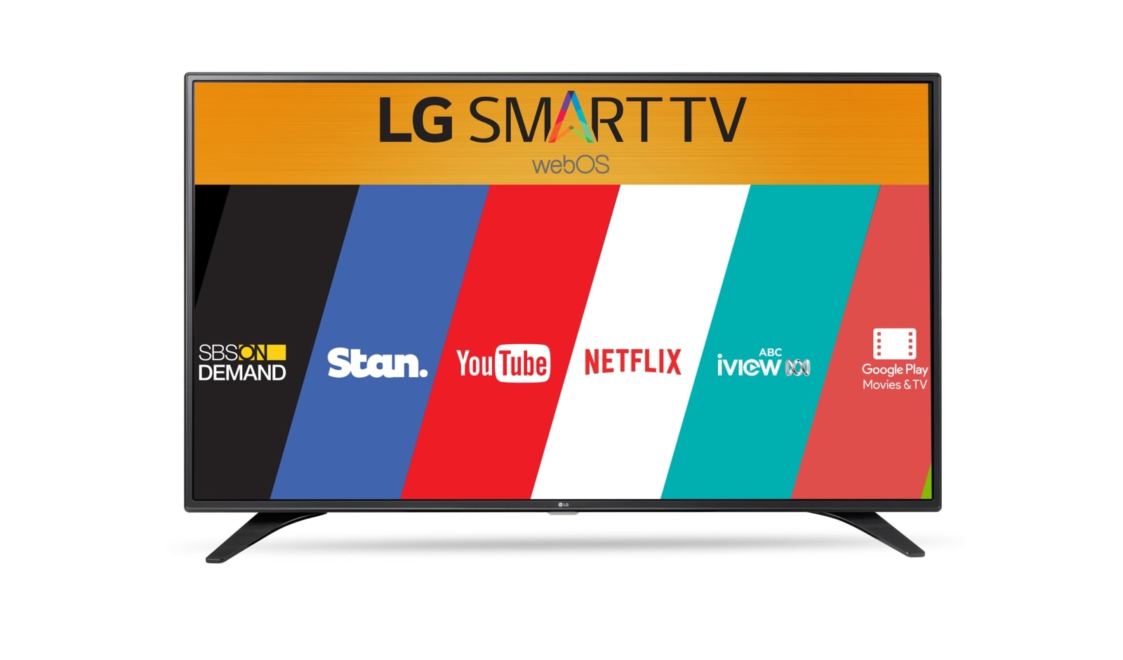 Front view of 32inch FULL HD SMART TV with webOS  32LH604T