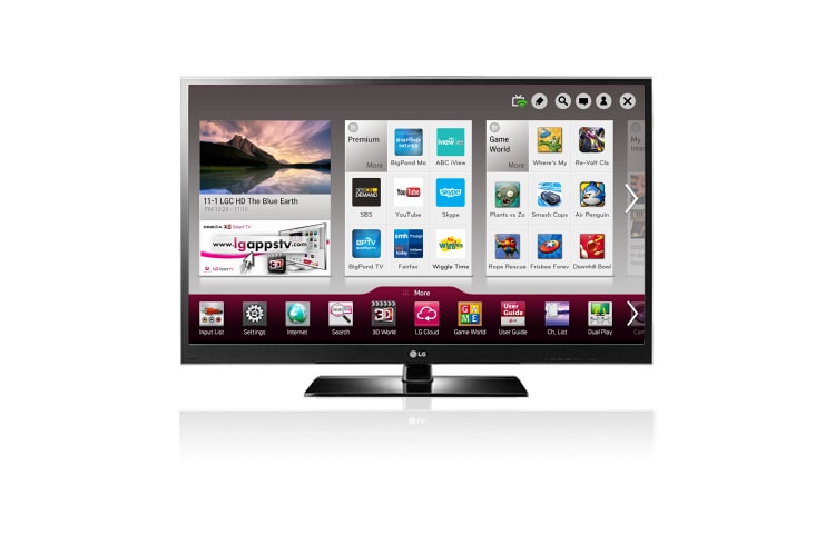 LG 50" (127cm) Full HD 3D Plasma TV, 50PZ570