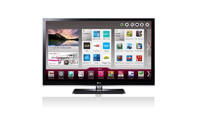 Front view of 50&#34; (127cm) Full HD 3D Plasma TV with THX3D Display 50PZ950