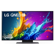 Front view of LG QNED TV, QNED81 with text of LG QNED and 2024 on screen