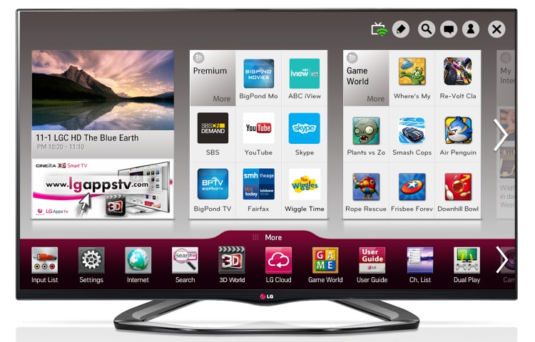 LG 55LA6620 - 55" (139cm) FULL HD SMART 3D LED LCD TV