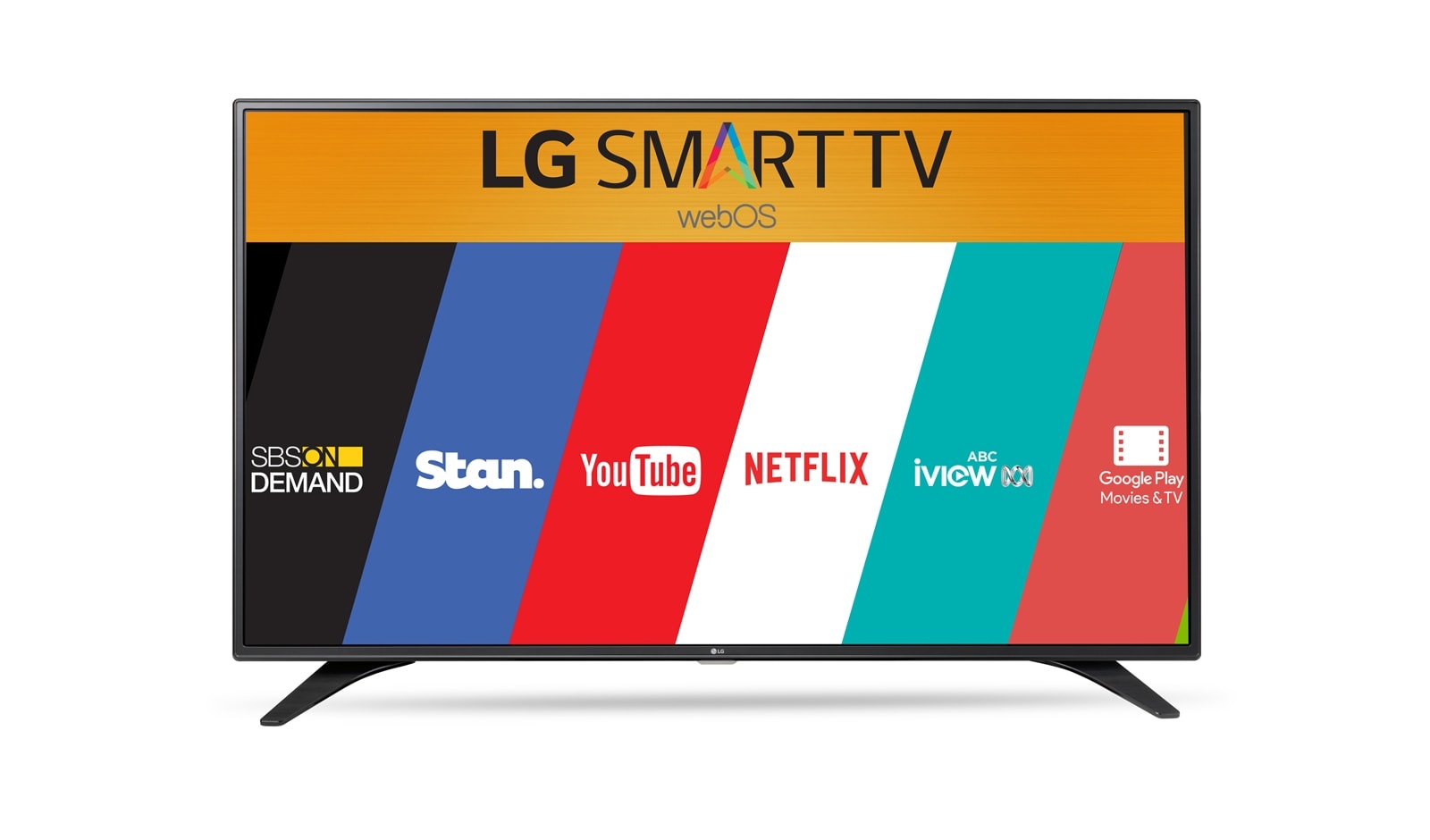 Front view of 55 inch Full HD Smart TV 55LH600T