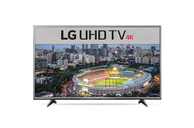 Front view of 55 inch LG 4K UHD TV 55UH615T