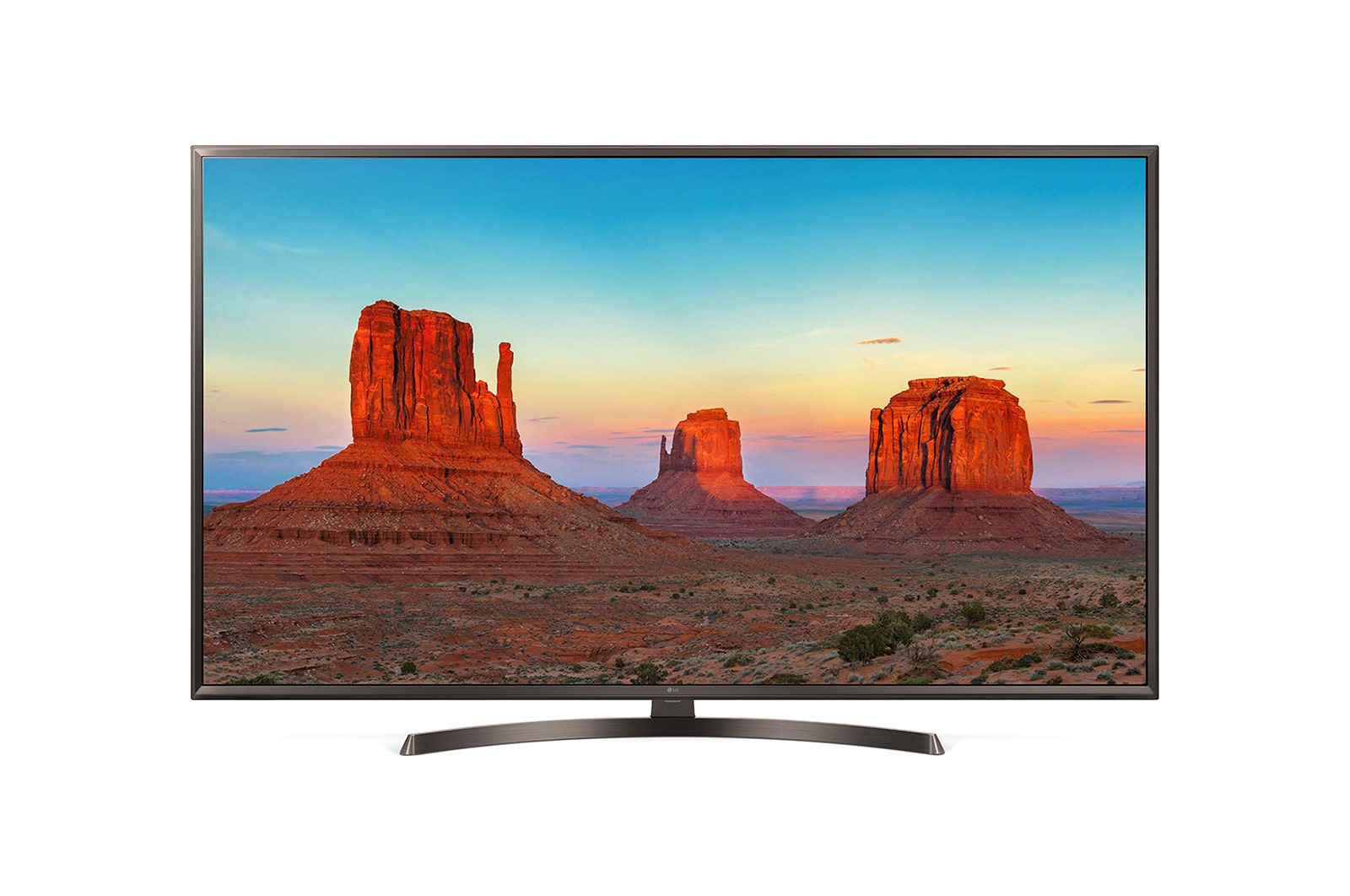 Front view of LG Smart 4K UHD TV 55 inch 55UK6340PTF