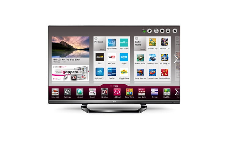 Front view of 60&#34; (152cm) FULL HD 3D LED LCD TV 60LM6450