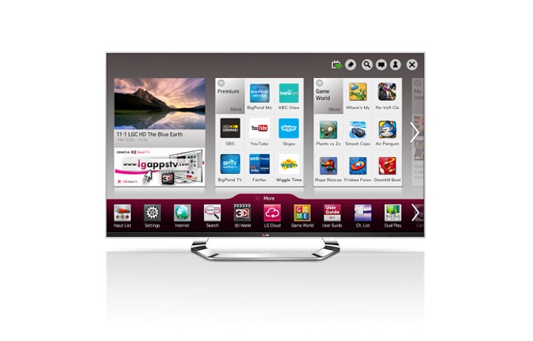 Front view of 60&#34; (152cm) FULL HD 3D LED LCD TV 60LM9600