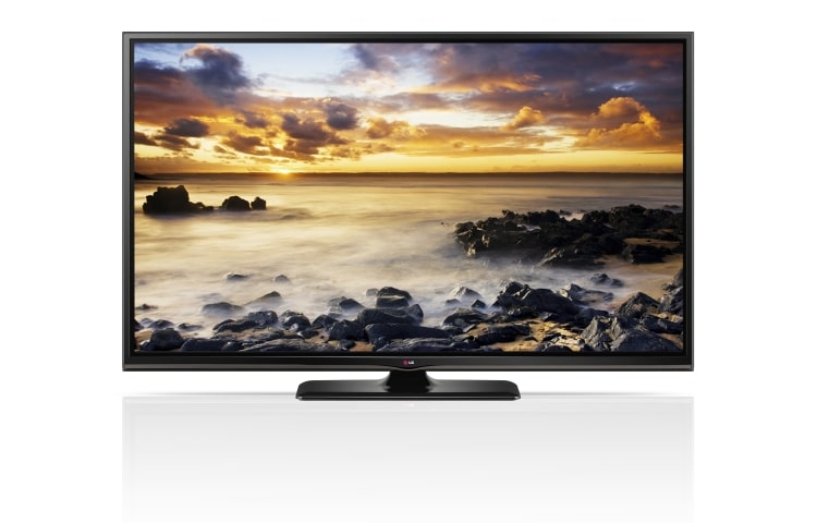 Front view of 60” (151cm) LG Smart Full HD Plasma TV 60PB6600
