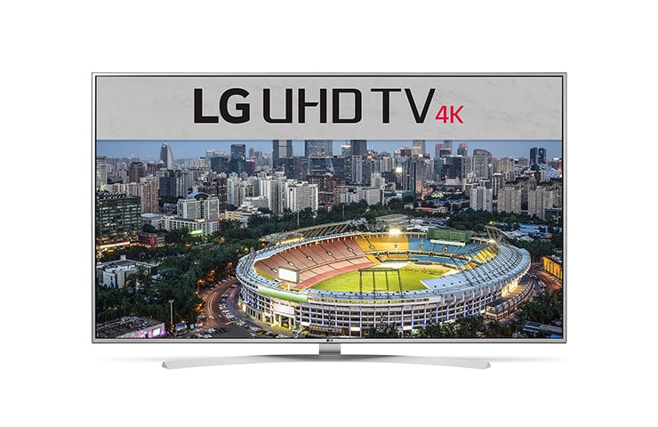Front view of 60 inch LG 4K UHD TV 60UH770T