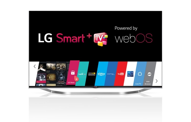 Front view of 65“ (164cm) LG Smart webOS, Full HD LED LCD 3D TV 65LB7500