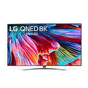 A front view of the LG QNED TV