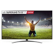 Front view of LG Super UHD 4K TV w Full Array Dimming Pro, NanoCell™ Technology, Alpha 7 Gen2 processor &amp; Google Assistant™ 65SM9450PTA