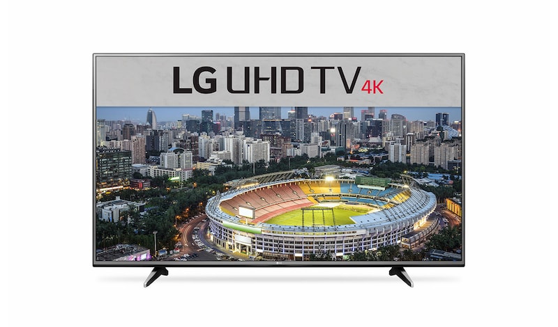 Front view of 4K Ultra HD 100Hz 65 inch Smart TV 65UH605T