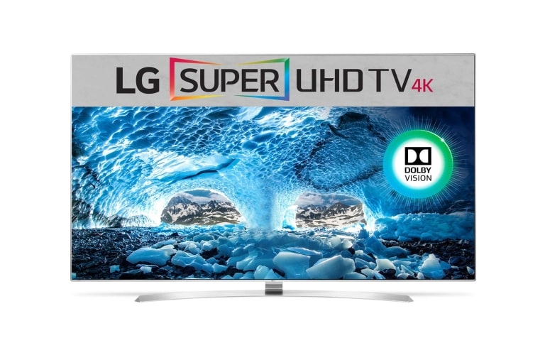 Front view of 65 inch LG SUPER UHD 4K TV 65UH950T